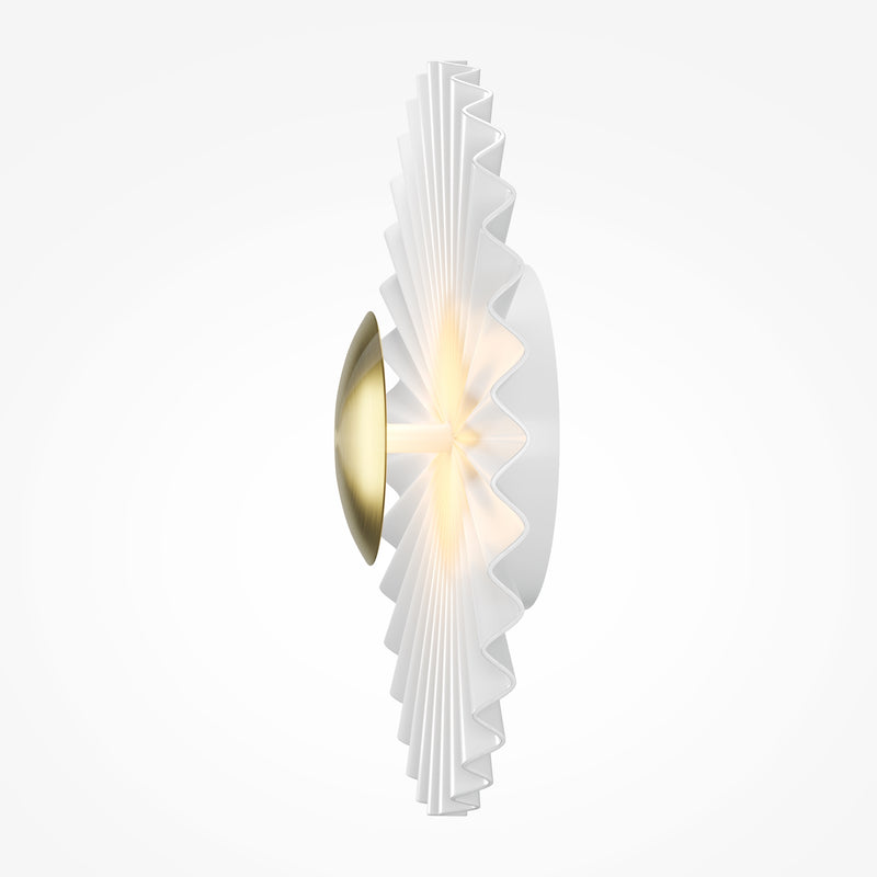 Maytoni Fiore 1L vaskemaskine sconce lampe, messing LED D 30cm