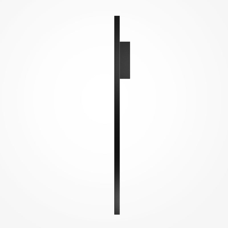 Maytoni Halo 1L wall sconce lamp, black LED H 86cm