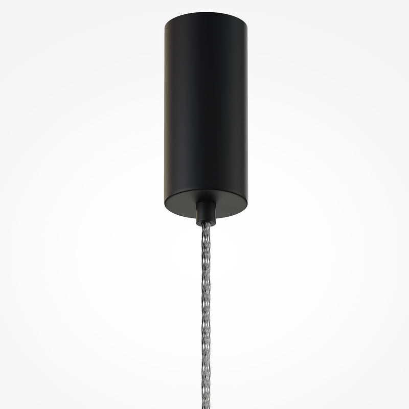 Maytoni Ordo 1L pendant lamp, black LED D 8cm