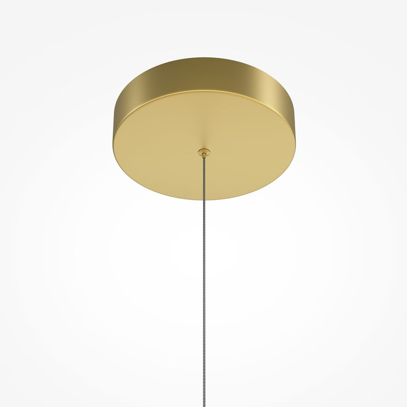 Maytoni Radiance 1L lineær ophængt loftslampe, guld LED H 312cm