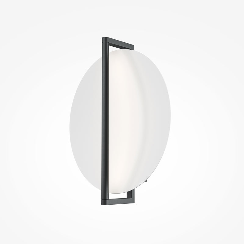 Lampada da parete Maytoni Mira 1L, LED nero H 30 cm