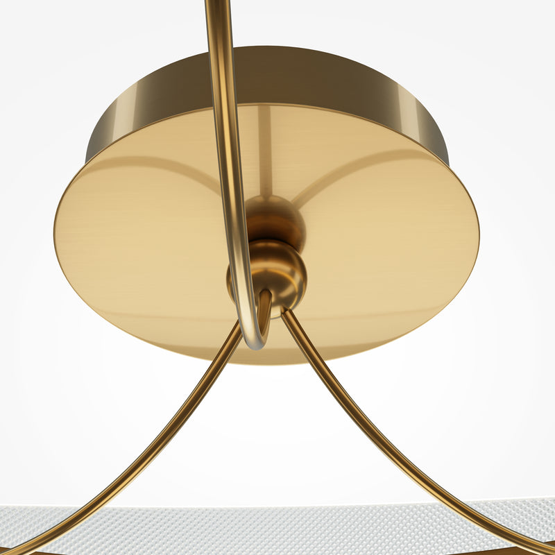 Maytoni Breeze 1L ceiling lamp, brass LED D 60cm