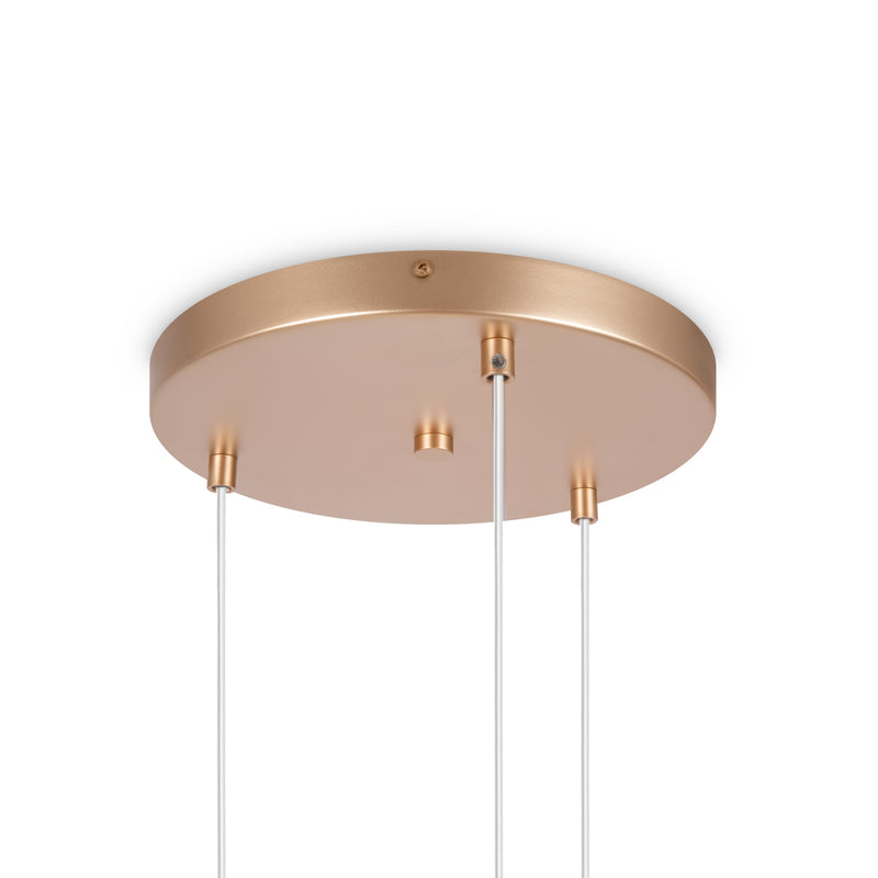 Maytoni Basisvorm 3L hanglamp, goud E14 D 40cm