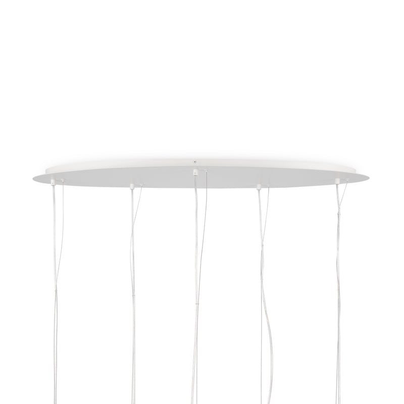 Lampada a sospensione Maytoni Basic form 5L, bianco E27 H 110 cm