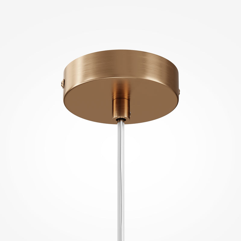 Maytoni Basic form 1L pendant lamp, gold G9 D 15cm