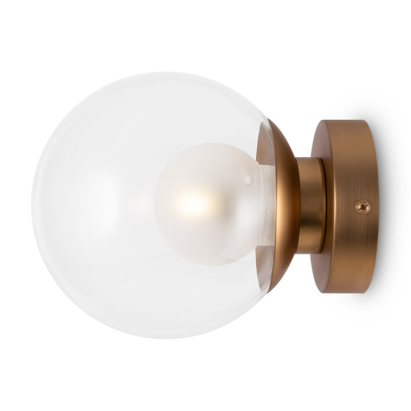 Maytoni Basic form 1L washer sconce lamp, gold G9 D 15cm