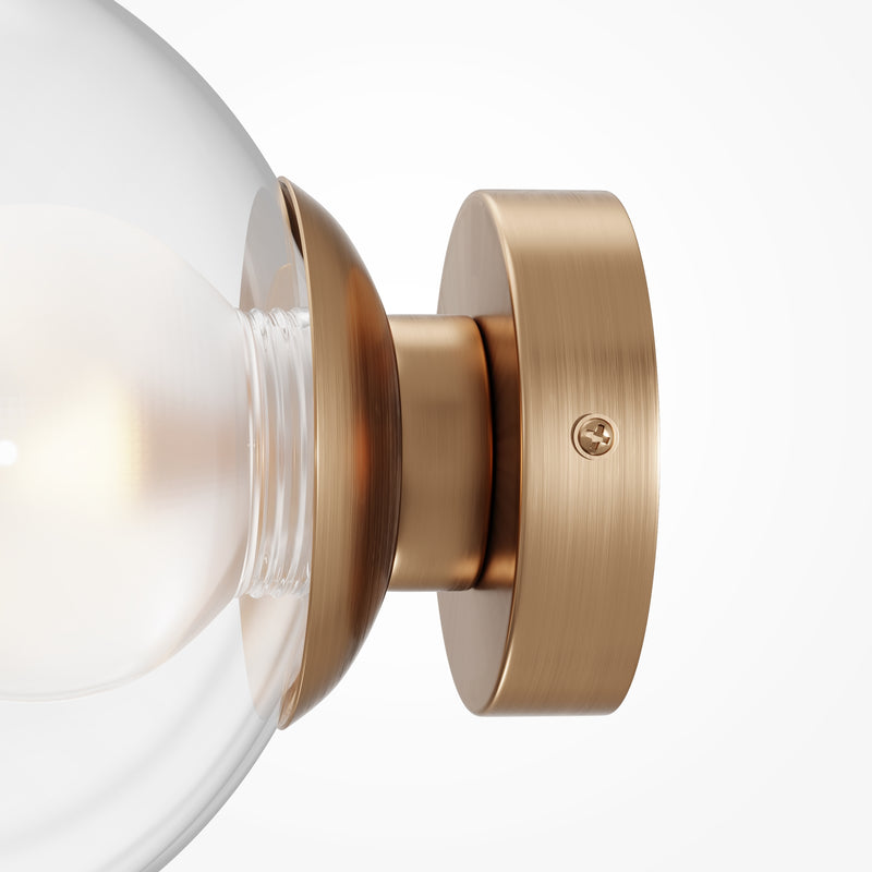 Maytoni Basic form 1L washer sconce lamp, gold G9 D 15cm