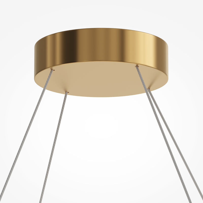 Maytoni Amulet 1L pendant lamp, gold LED D 80cm