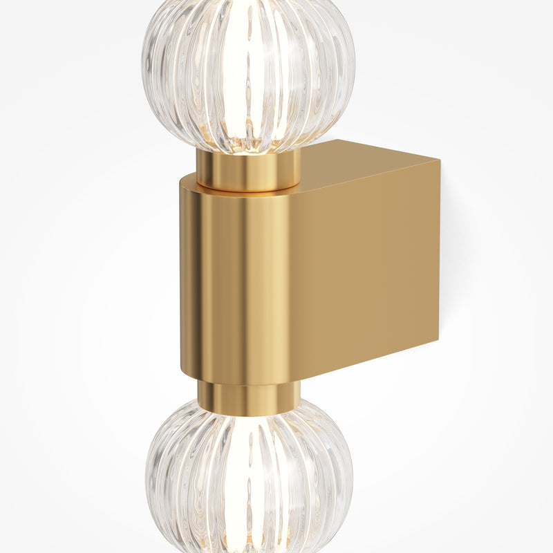 Maytoni Amulet 1L Wandleuchte, goldene LED, H 76 cm