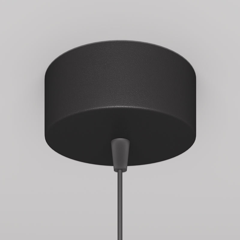 Maytoni Orlo 1L pendant lamp, black LED D 7.9cm