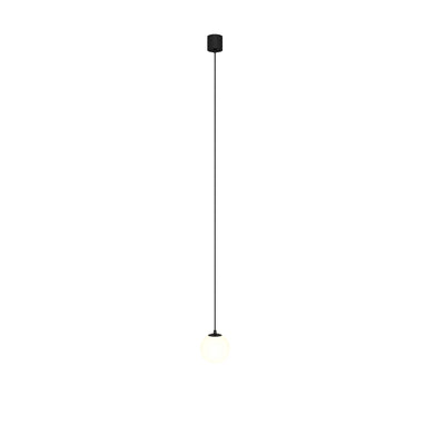 Maytoni Luna 1L pendant lamp, black LED D 10cm