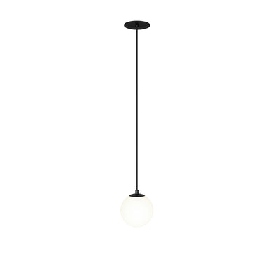 Maytoni Luna 1L pendant lamp, black LED D 10cm