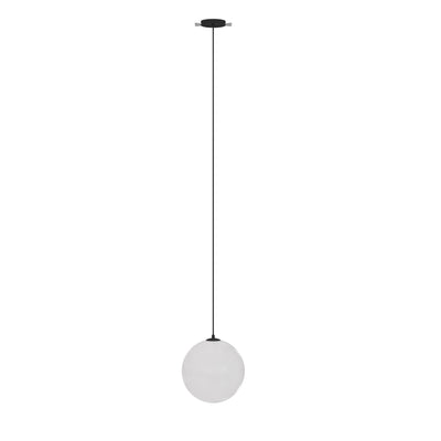 Maytoni Luna 1L pendant lamp, black LED D 20cm