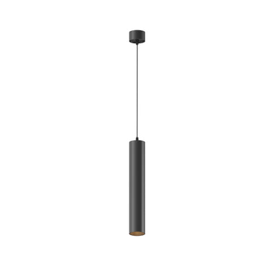 Maytoni Focus LED 1L pendant lamp, black LED D 5.2cm