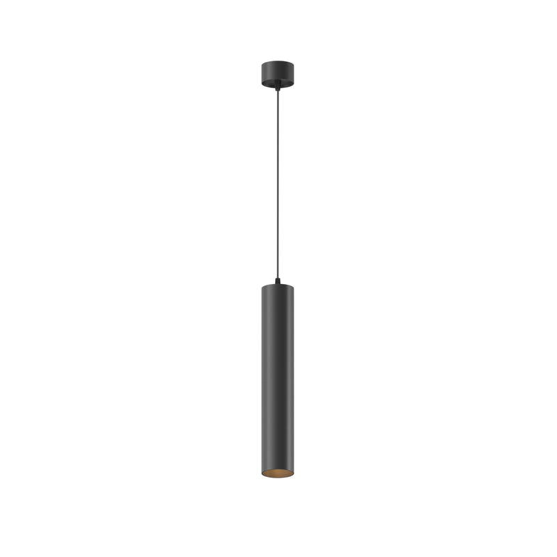 Maytoni Focus LED 1L pendant lamp, black LED D 5.2cm