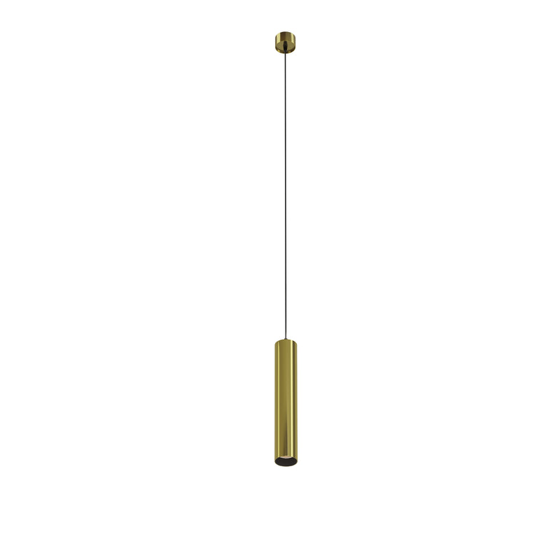 Maytoni Focus LED 1L pendant lamp, brass LED D 5.2cm