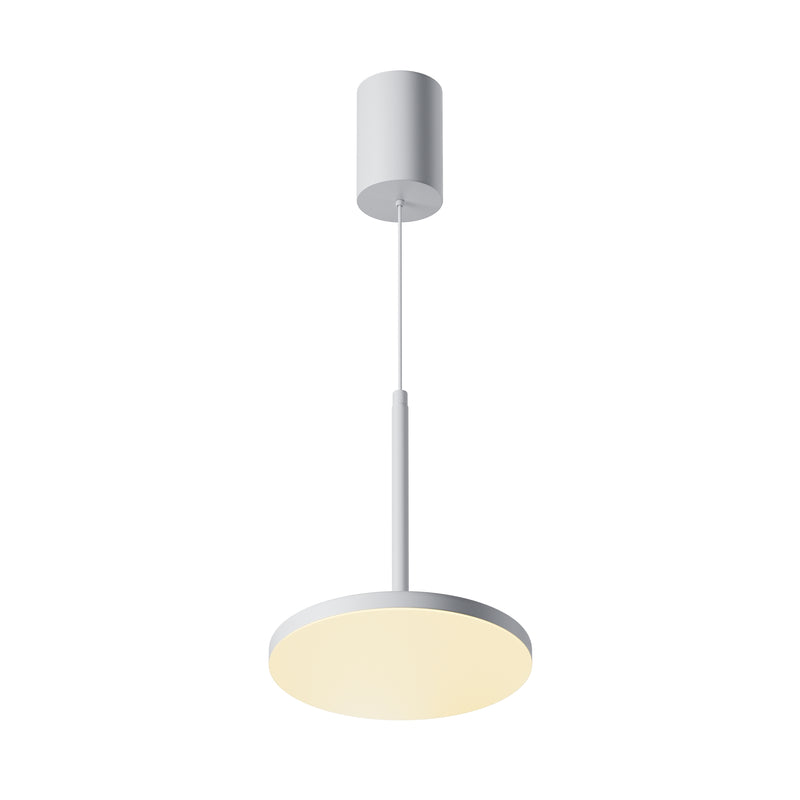 Maytoni Plato 1L pendant lamp, white LED D 18.5cm