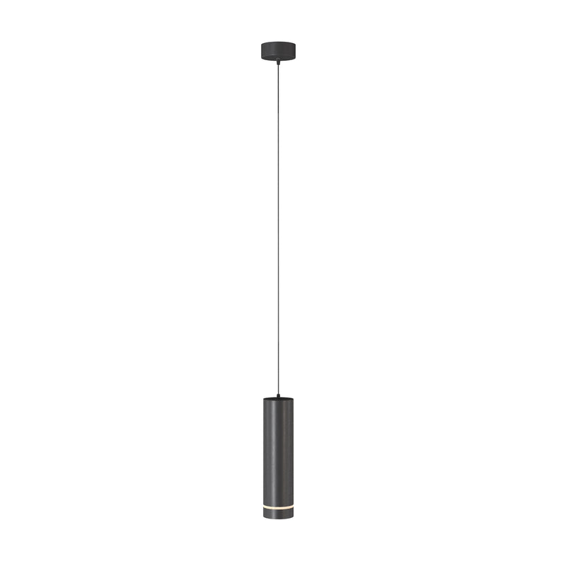 Maytoni Orlo 1L pendant lamp, black LED D 7.9cm