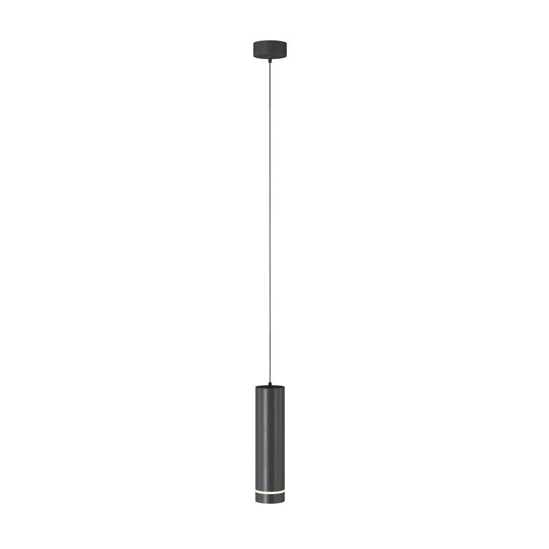 Maytoni Orlo 1L pendant lamp, black LED D 7.9cm