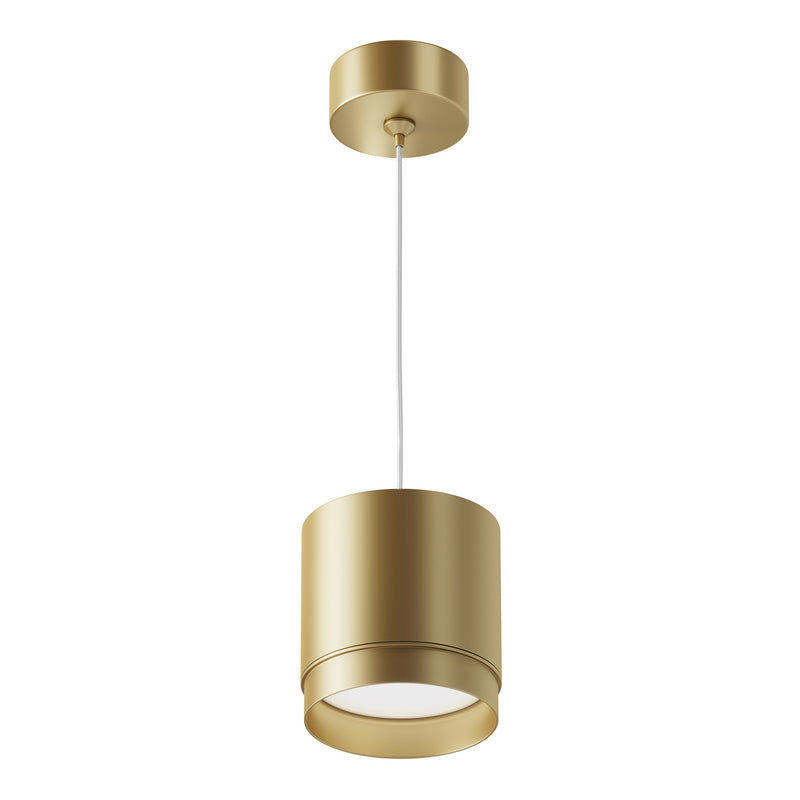 Maytoni Polar 1L pendant lamp, matt gold GX53 D 8.2cm