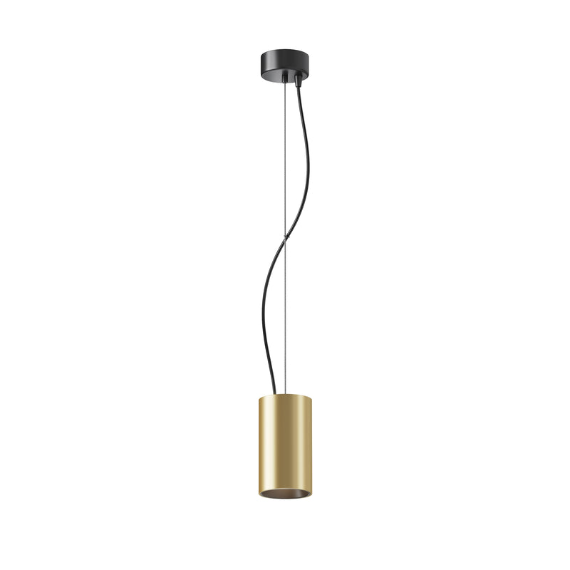 Maytoni Efir 1L pendant lamp, matt gold LED D 7.5cm