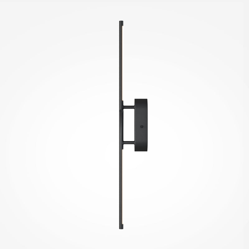 Maytoni Renaissance 1L wall sconce lamp, black LED H 63cm