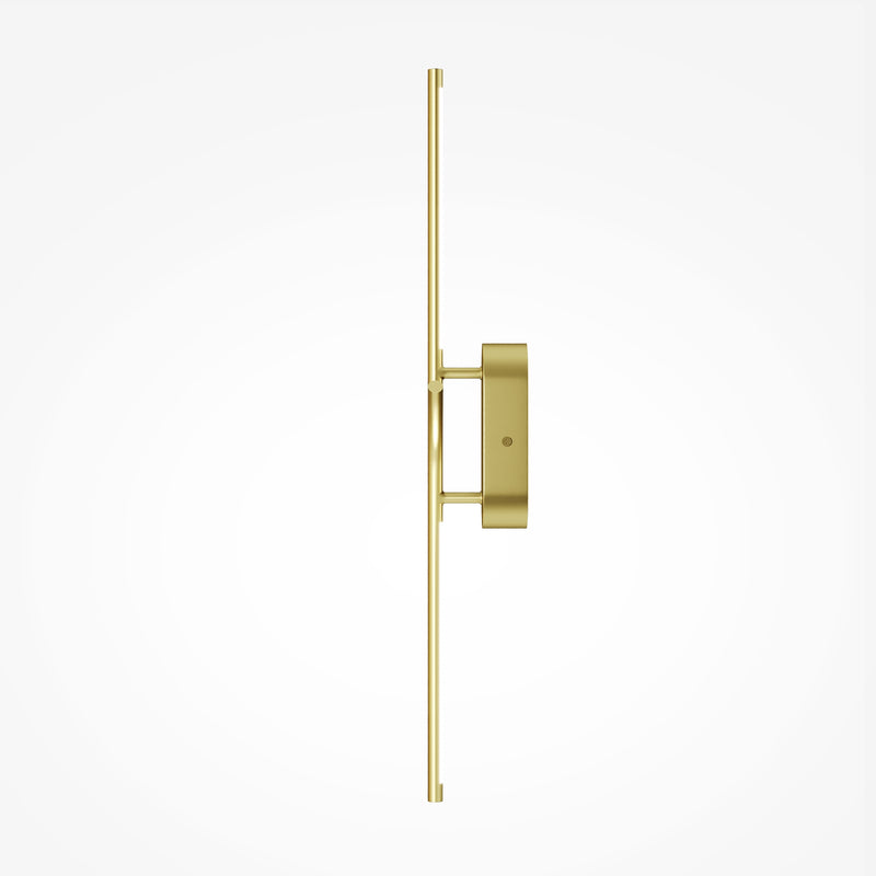 Maytoni Renaissance 1L wall sconce lamp, brass LED H 63cm