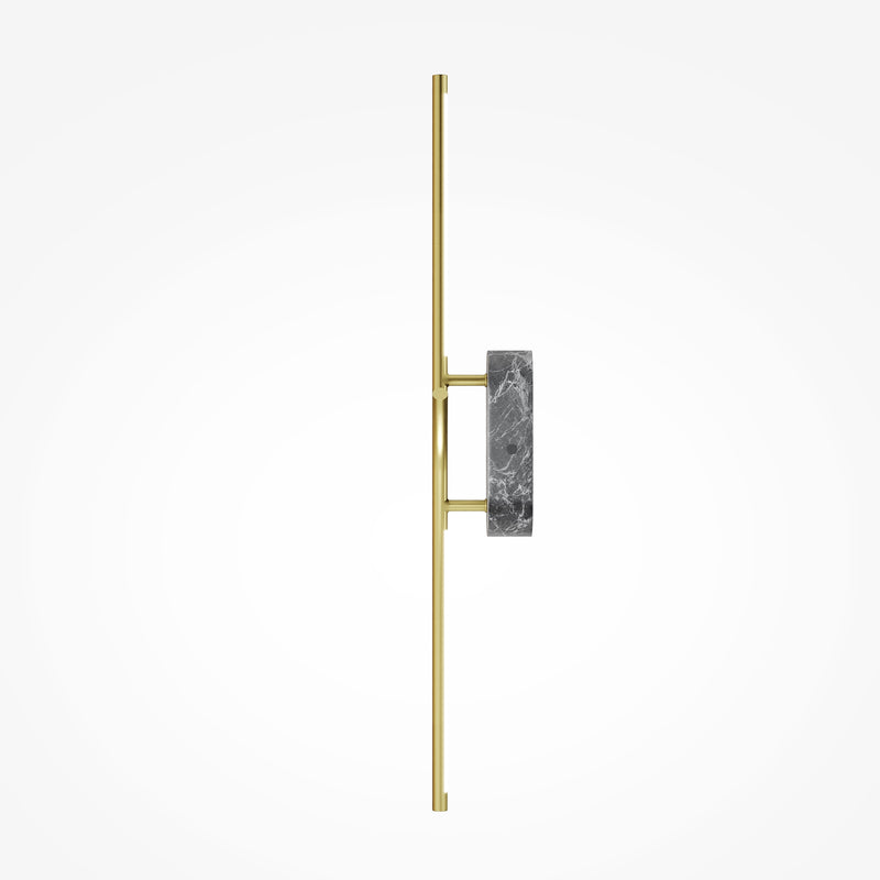 Maytoni Renaissance 1L wall sconce lamp, brass LED H 63cm