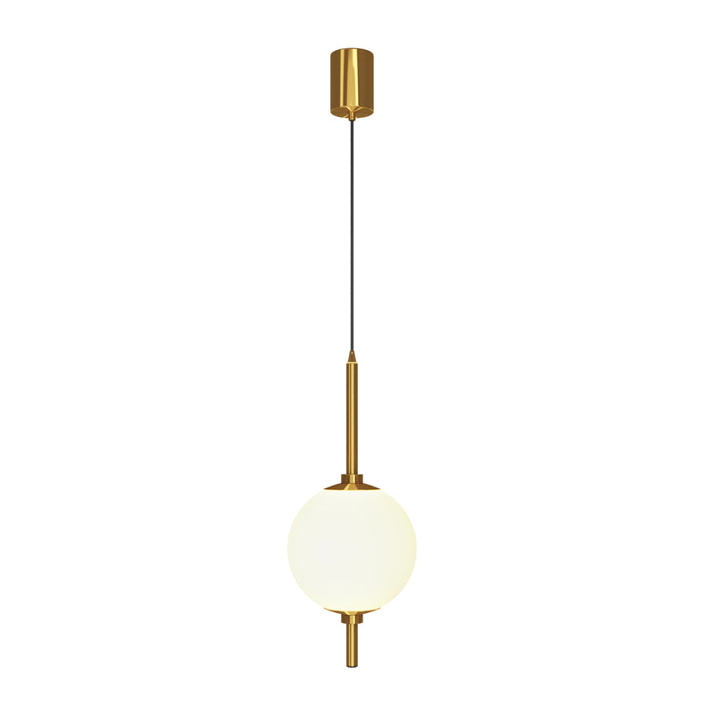 Maytoni The Sixth Sense 1L pendant lamp, brass LED D 18cm