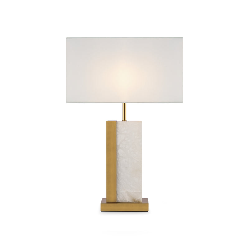 Maytoni Bianco 1L table lamp, brass E27 D 45cm