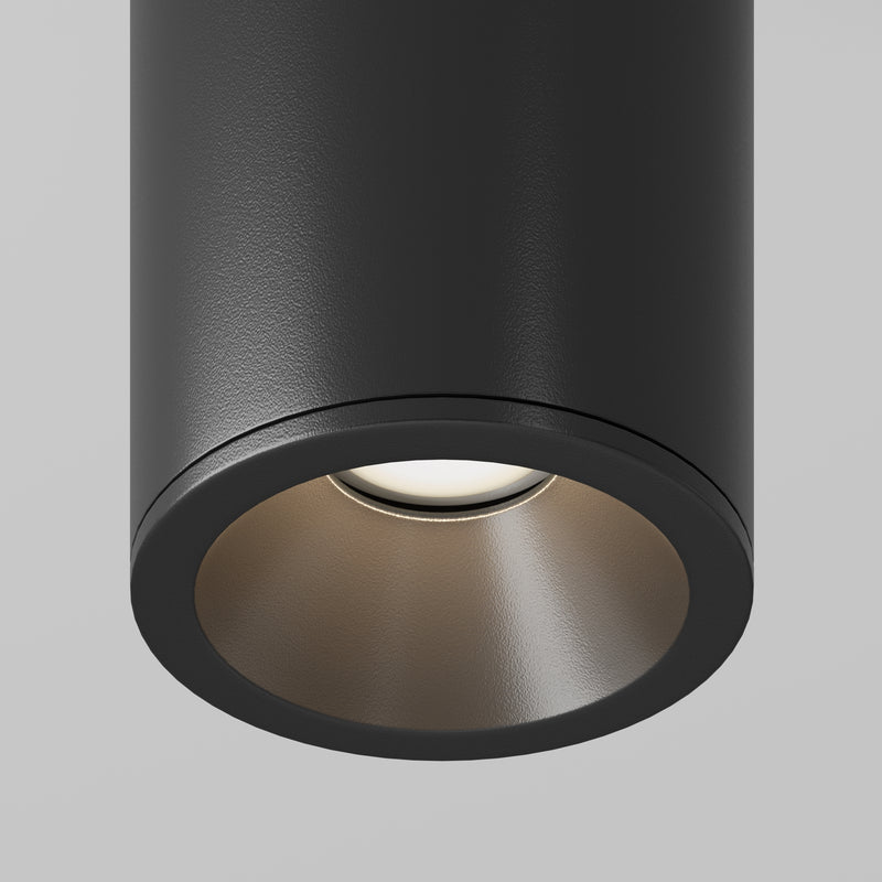 Maytoni Zoom 1L ceiling spotlight, black GU10 D 6.5cm