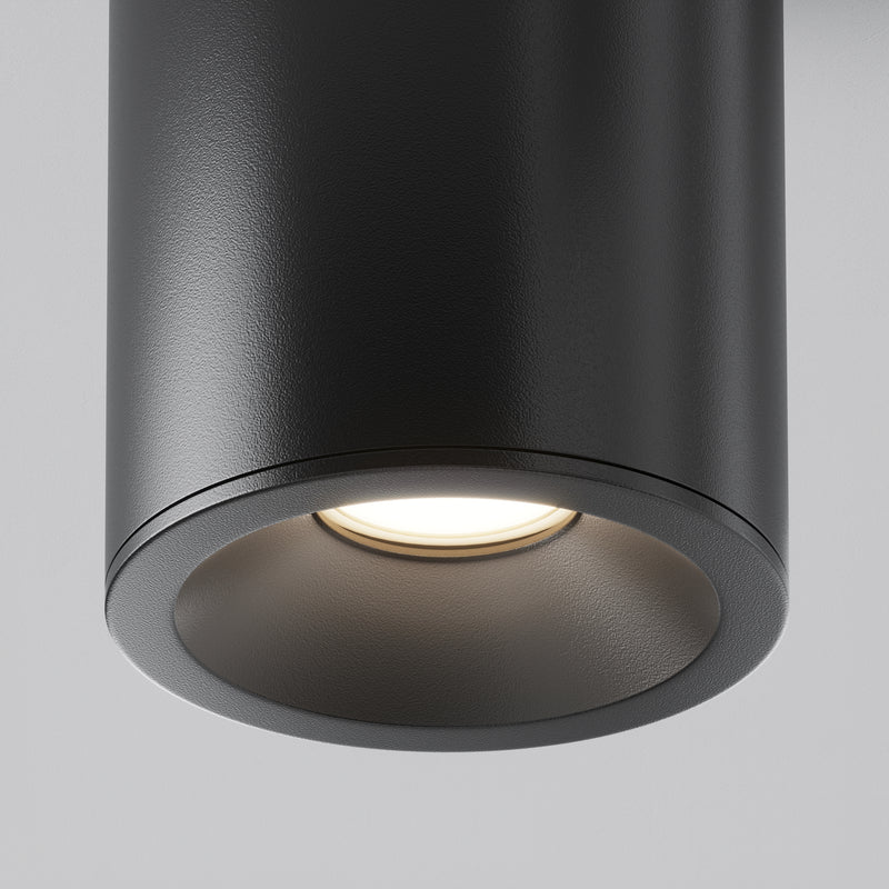 Maytoni Zoom 1L ceiling spotlight, black GU10 D 8.5cm