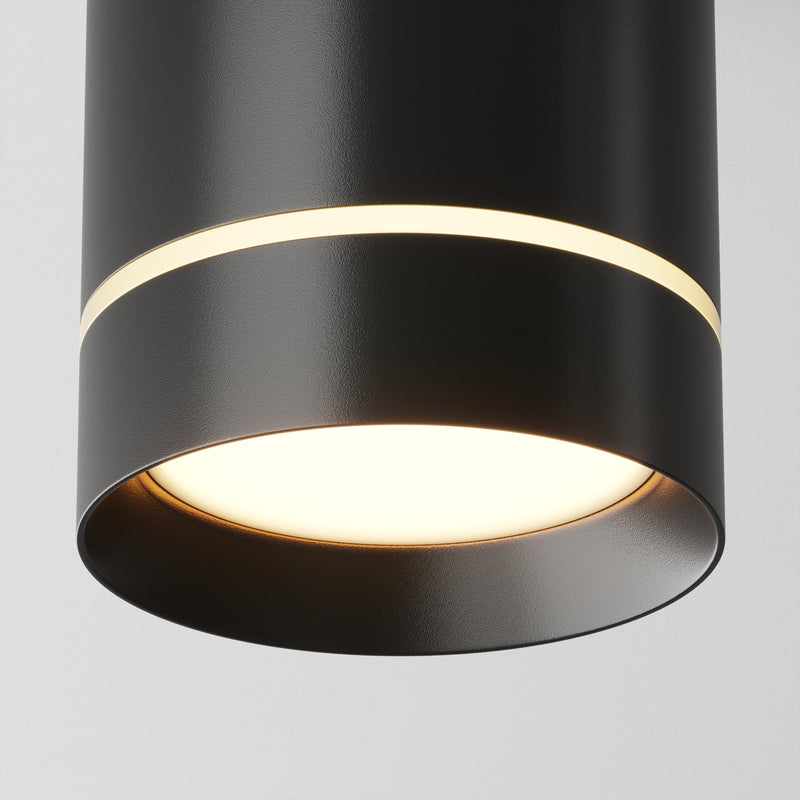 Maytoni Orlo 1L ceiling spotlight, black LED D 7.9cm