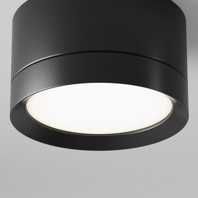 Maytoni Hoop 1L ceiling spotlight, black GX53 D 8.5cm