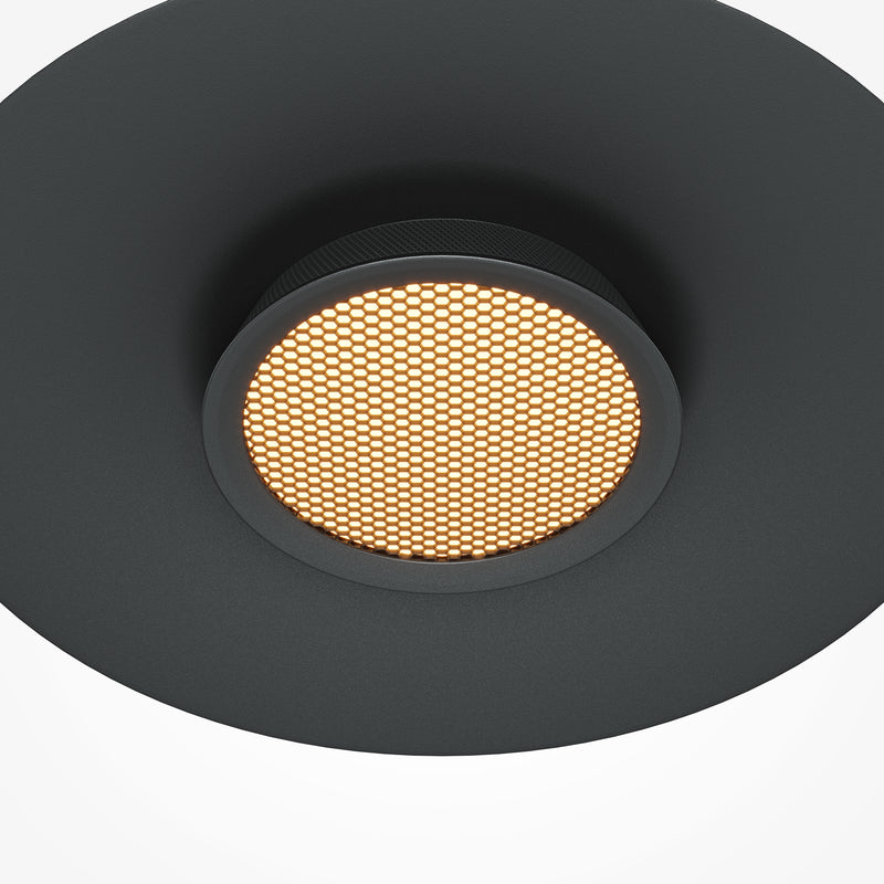 Maytoni El 1L pendant lamp, black LED D 35cm