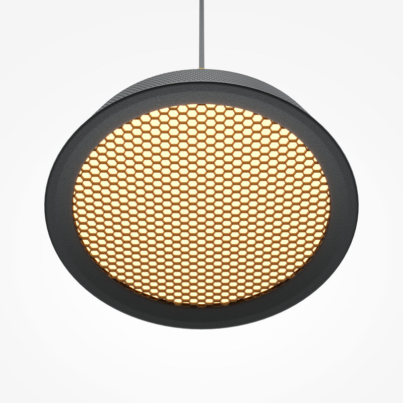 Maytoni El 1L pendant lamp, black LED D 15.3cm