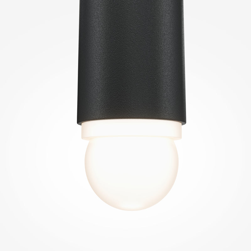 Maytoni Cascade 1L pendant lamp, black LED D 3.5cm