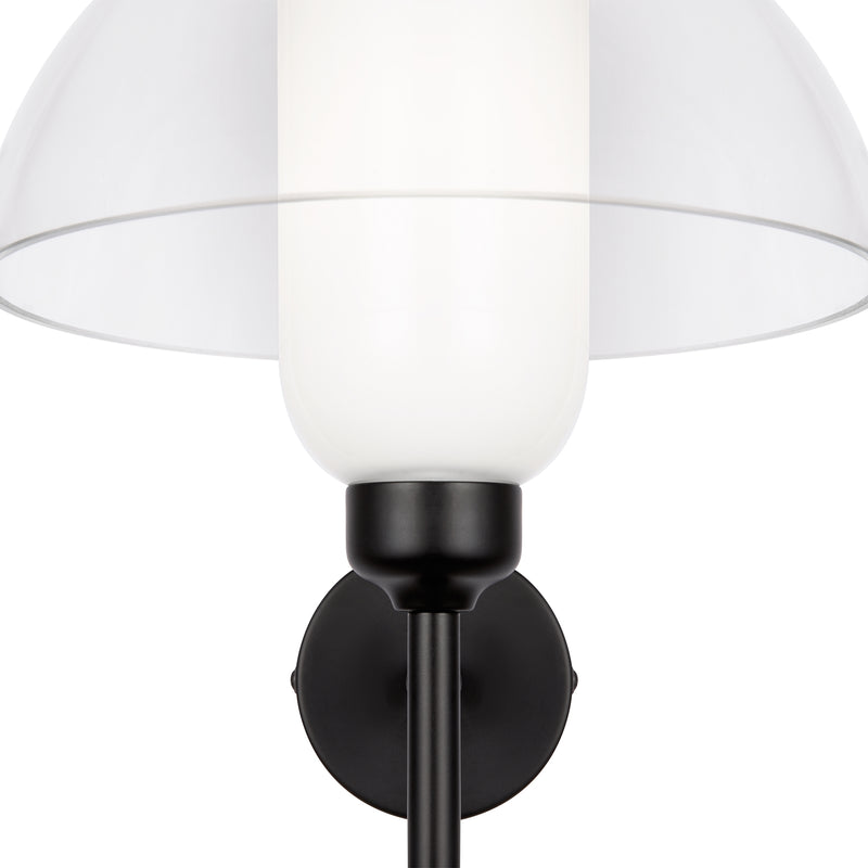 Maytoni Memory 1L wandkandelaarlamp, zwart E14 D 22cm