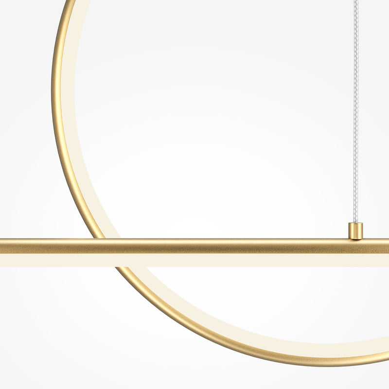 Maytoni Halo 1L lineaire pendelplafondlamp, LED H 300cm