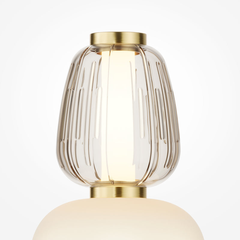 Maytoni Pattern 1L table lamp, chrome LED D 18cm