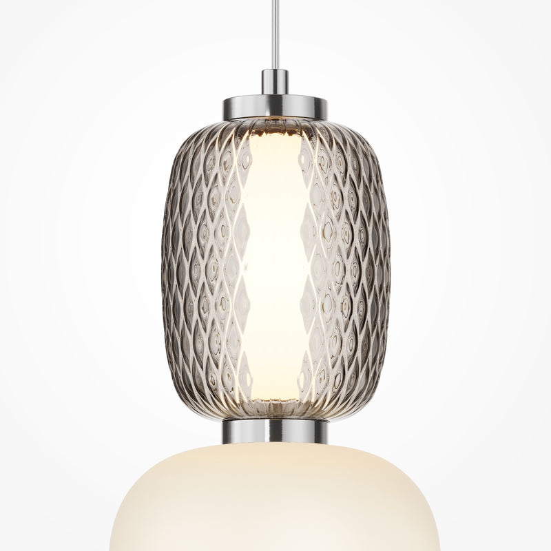 Maytoni Pattern 1L wall sconce lamp, chrome LED H 31.9cm