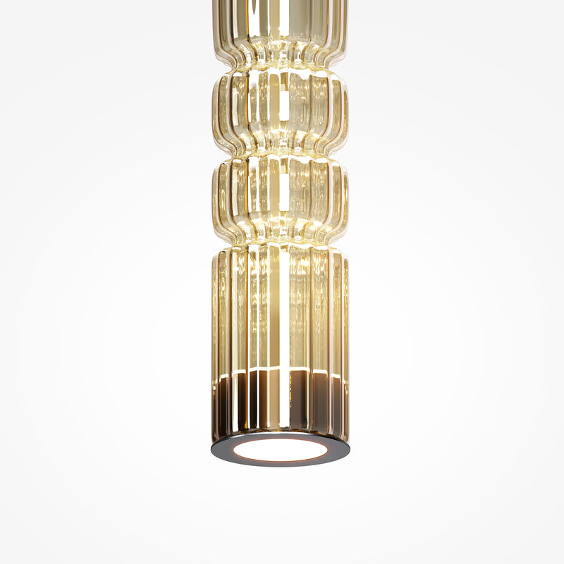 Maytoni Ordo 1L pendant lamp, black LED D 8cm