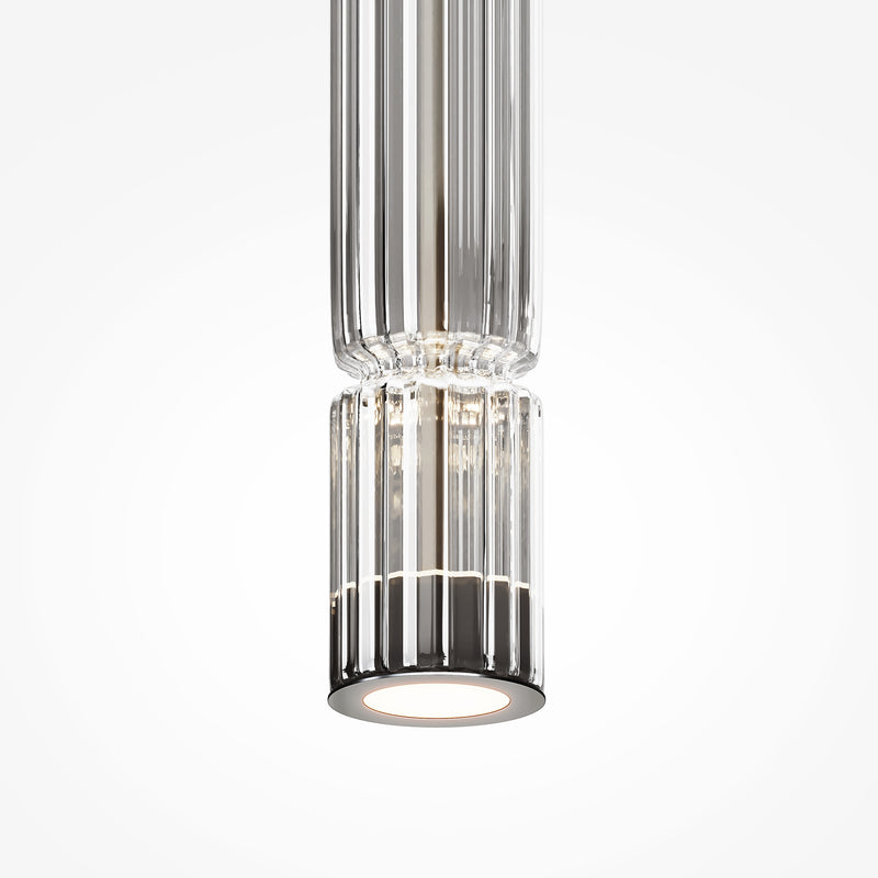 Maytoni Ordo 1L pendant lamp, chrome LED D 8cm