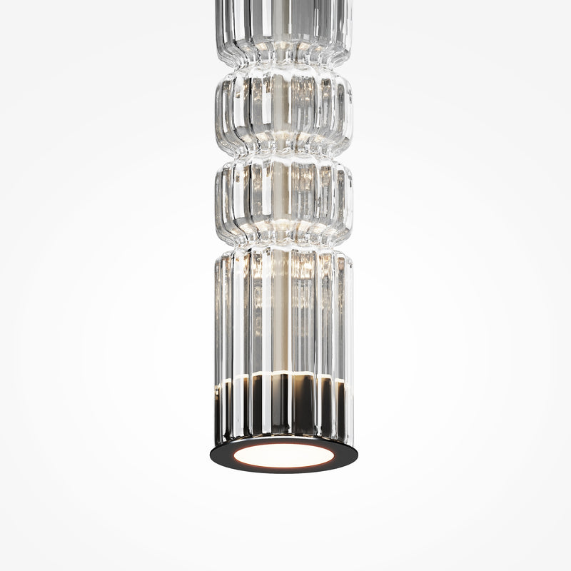 Maytoni Ordo 1L pendant lamp, chrome LED D 8cm