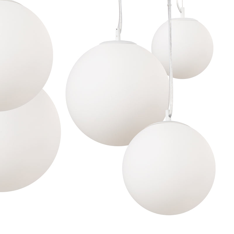 Lampada a sospensione Maytoni Basic form 5L, bianco E27 H 110 cm