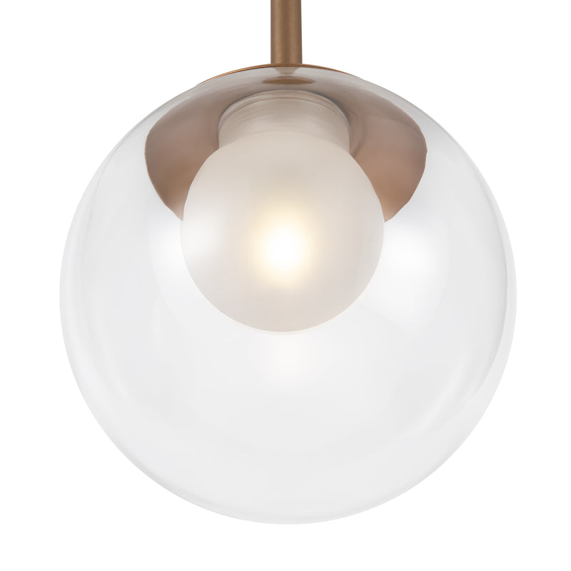 Maytoni Basic form 1L pendant lamp, gold G9 D 15cm