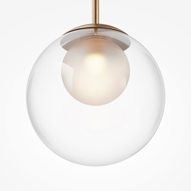 Maytoni Basic form 1L pendant lamp, gold G9 D 15cm