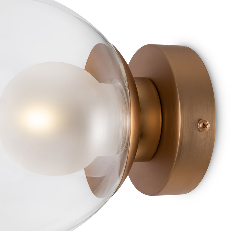 Maytoni Basic form 1L washer sconce lamp, gold G9 D 15cm