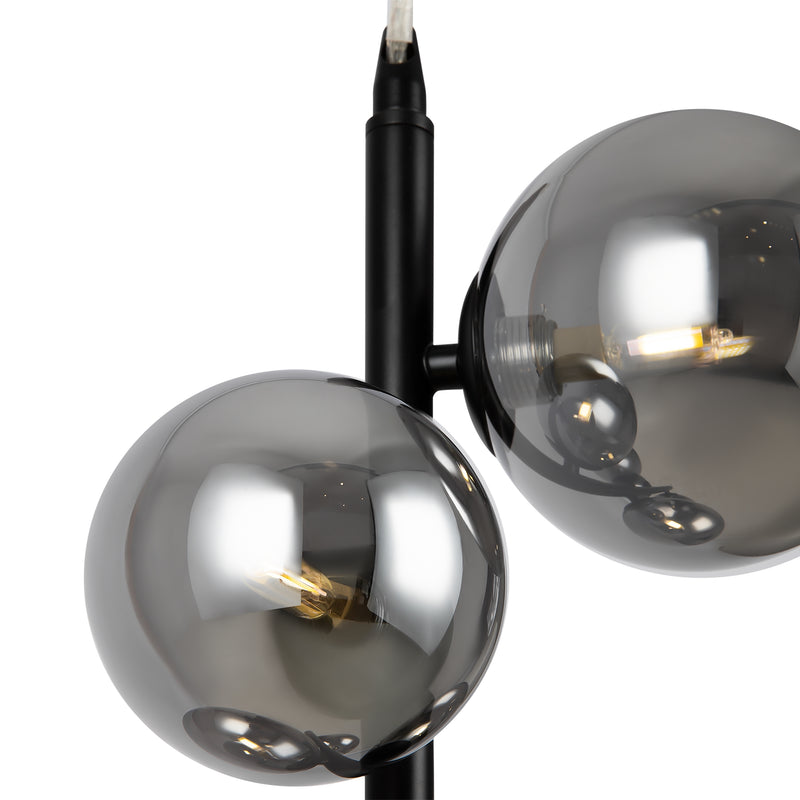 Maytoni Dallas 6L pendant lamp, black G9 D 29cm