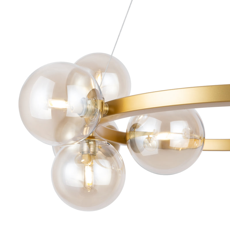 Maytoni Dallas 11L chandelier, gold G9 D 67cm